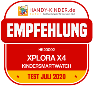 Xplora X4 Kindersmartwatch Testsiegel